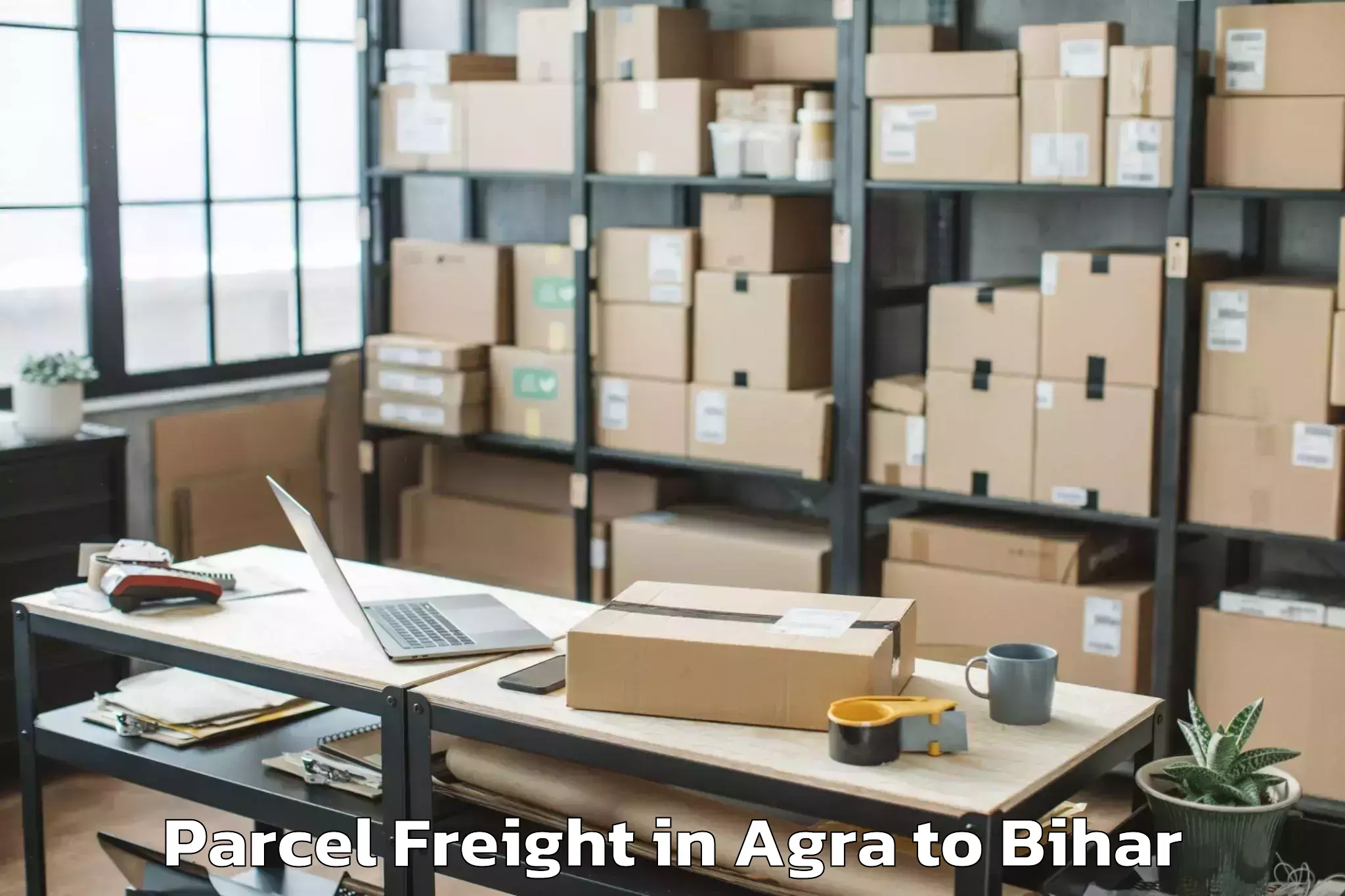 Book Your Agra to Narpatganj Parcel Freight Today